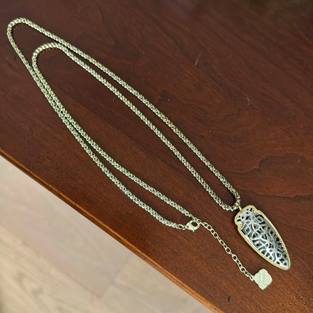 Kendra Scott Two Tone Arrow Necklace